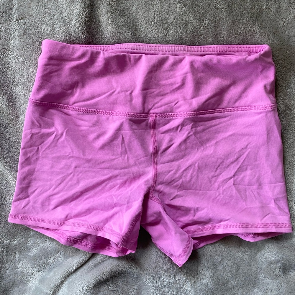 Pink Athletic Spandex Shorts